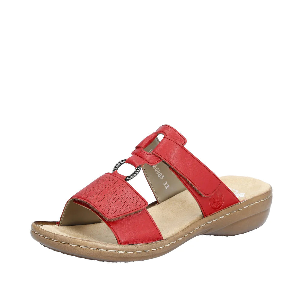 Comfortable Travel Shoes Rieker 60885-33 Red