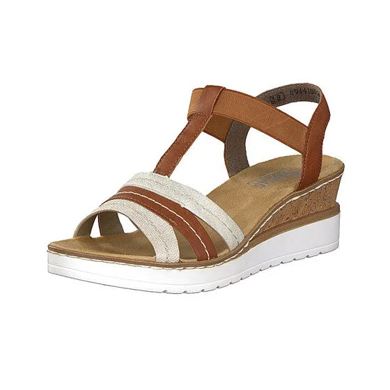 Sale Event, Prices Rock Rieker women sandal brown V38A1-60