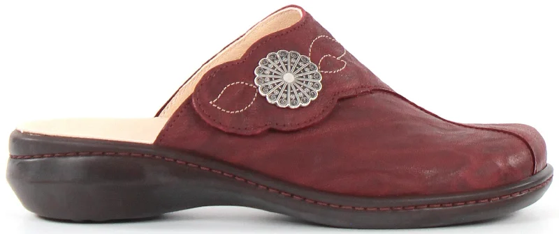 Feminine Luxe Style Sale Think! Camilla Clog 85431 Red