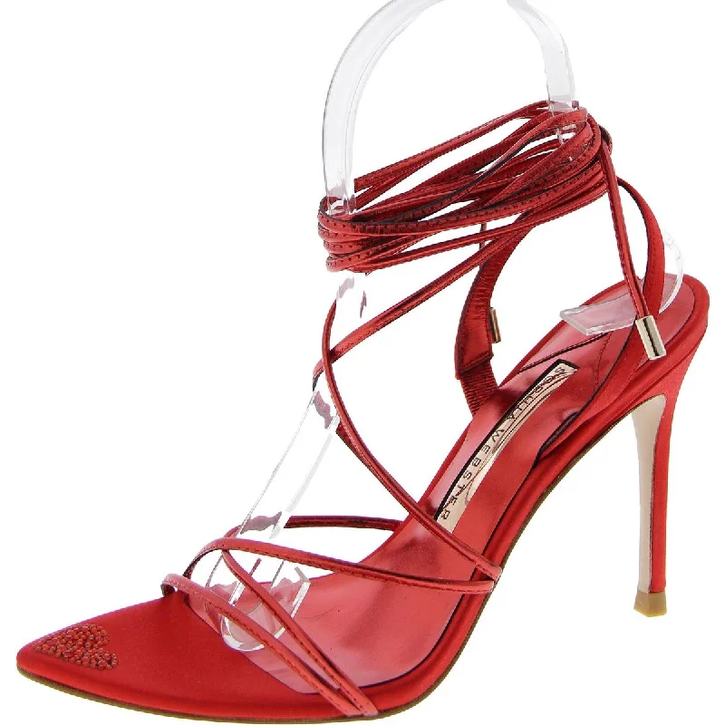 Vintage Style Deals valentine sandal Womens Pointed Toe Slip On Gladiator Sandals
