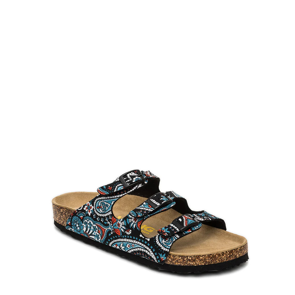 Chic Breathable Shoes Viking Banff Black Paisley