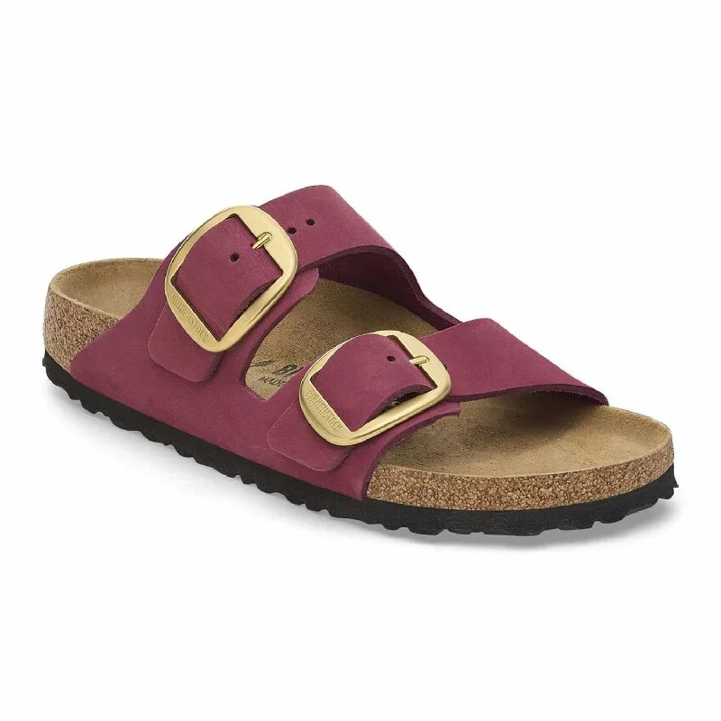 Durable Walking Shoes Sale Women's Arizona Big Buckle Sandals - Narrow In Berry Crush