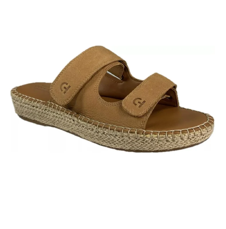 Insane Discount Onslaught Women's Cloud Espadrille Leather Sandal In Light Brown